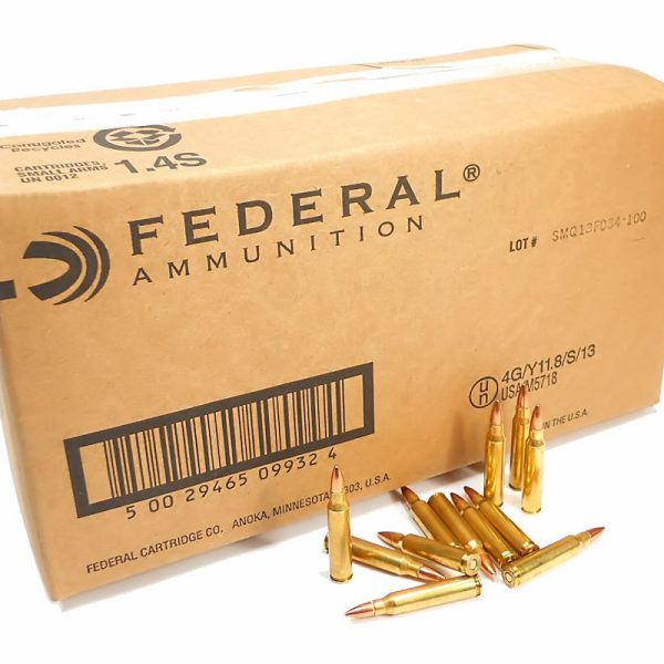 223 Rem Federal American Eagle 5.56 Ammo 55gr FMJ