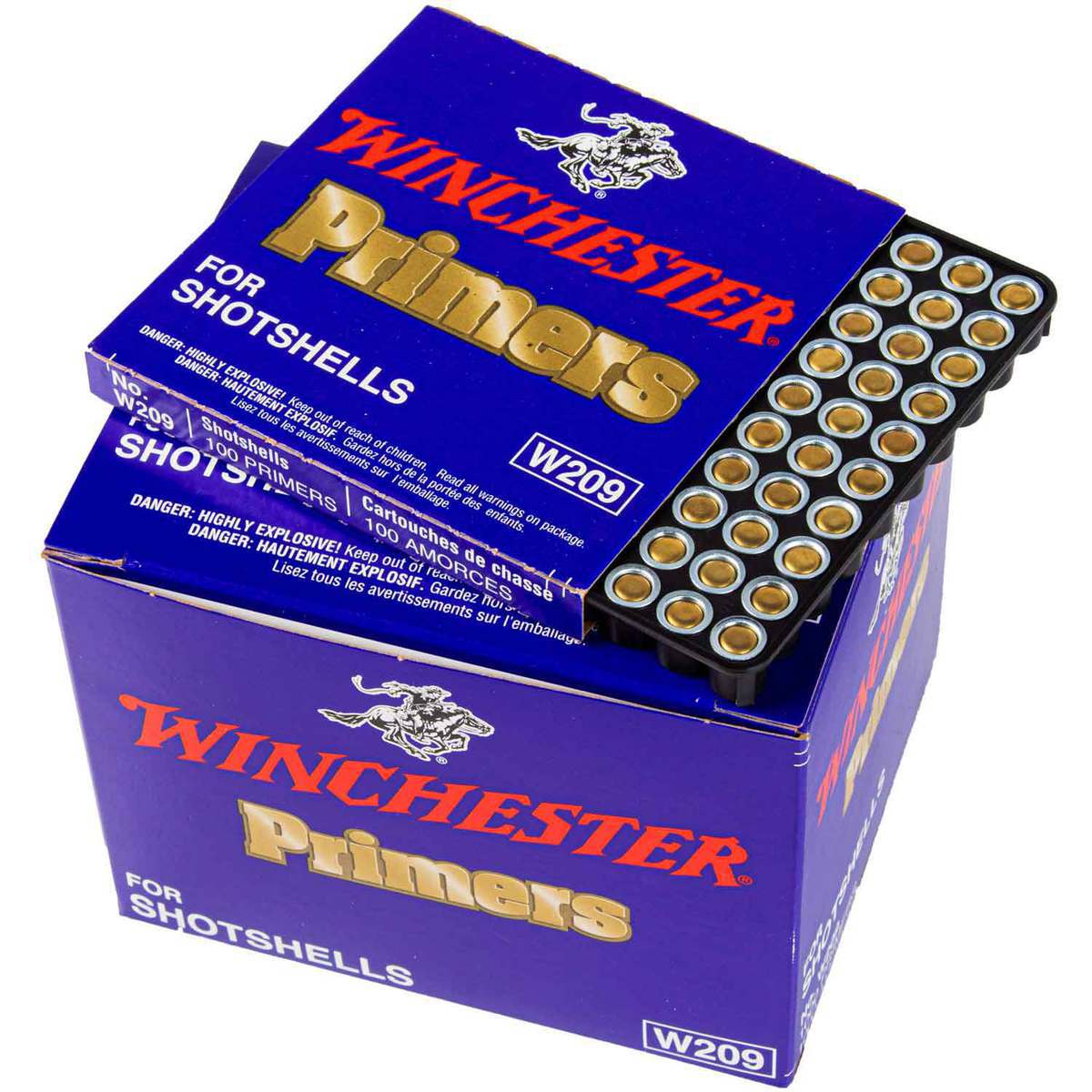 Winchester Primers #209 Shotshell Box of 1000 (10 Trays of 100) - Firearms World Online Store